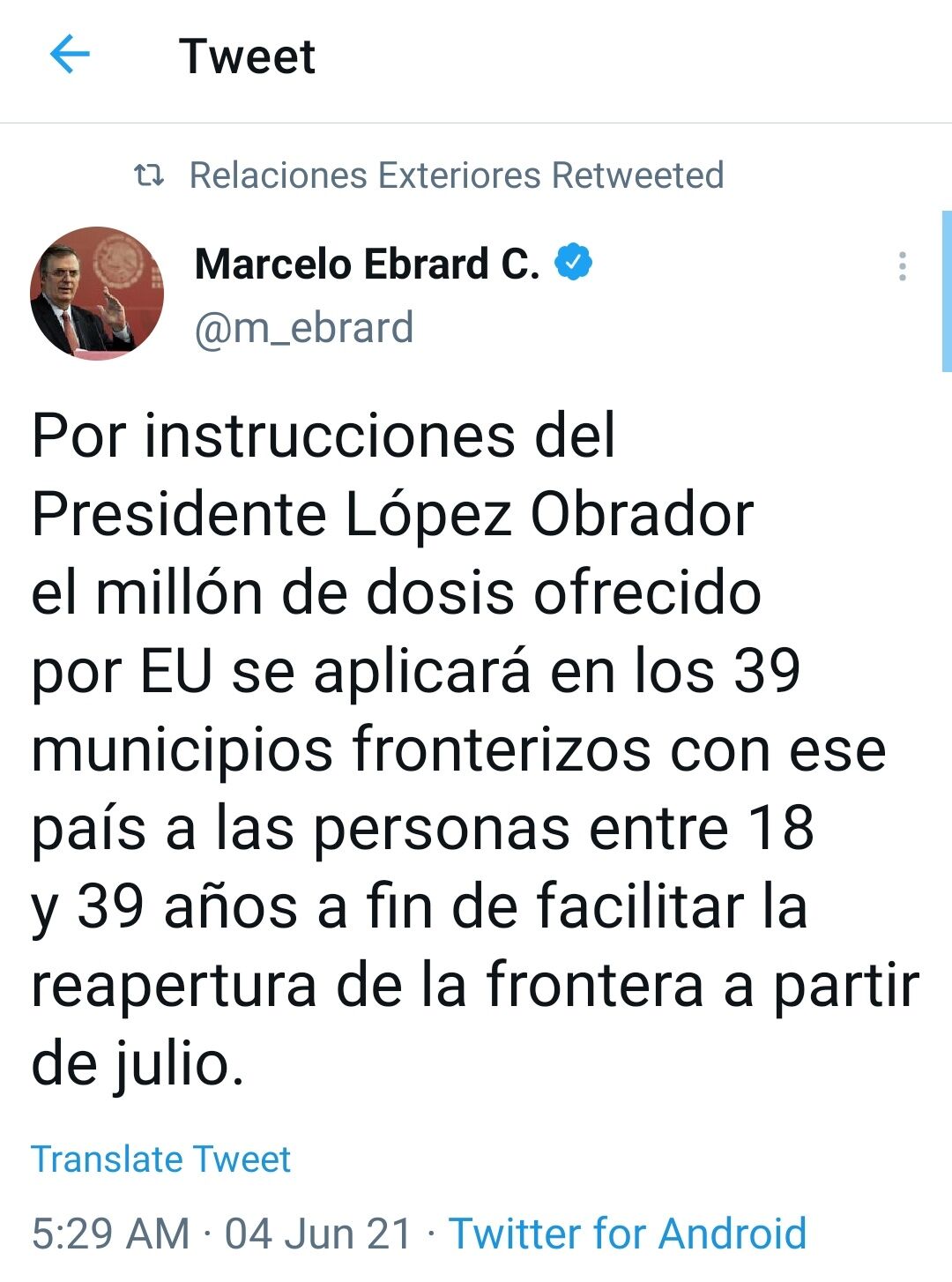 Tuit Ebrard 060421
